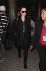 LILY COLLINS at LAX Airport in Los Angeles 1202