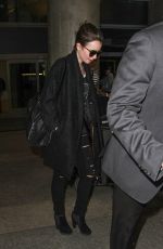 LILY COLLINS at LAX Airport in Los Angeles 1202