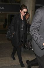 LILY COLLINS at LAX Airport in Los Angeles 1202