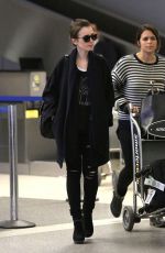 LILY COLLINS at LAX Airport in Los Angeles 1202