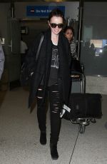 LILY COLLINS at LAX Airport in Los Angeles 1202