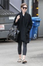 LILY COLLINS in Leggings Out in West Hollywood 2702