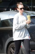 LILY COLLINS Leaves Earthbar in West Hollywood 1602