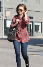 LILY COLLINS Out and About in Beverly Hills 0402