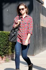 LILY COLLINS Out and About in Beverly Hills 0402