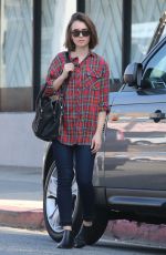 LILY COLLINS Out and About in Beverly Hills 0402