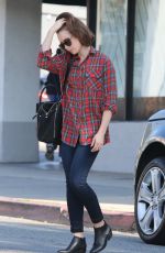 LILY COLLINS Out and About in Beverly Hills 0402