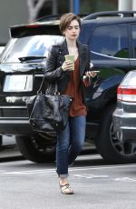 LILY COLLINS Out and About in West Hollywood 2302