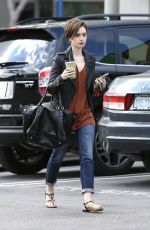LILY COLLINS Out and About in West Hollywood 2302