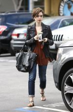 LILY COLLINS Out and About in West Hollywood 2302