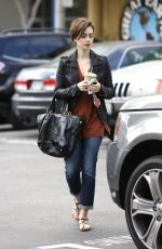 LILY COLLINS Out and About in West Hollywood 2302