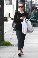 LILY COLLINS Out Shopping in West Hollywood 2002