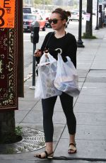 LILY COLLINS Out Shopping in West Hollywood 2002