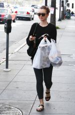 LILY COLLINS Out Shopping in West Hollywood 2002