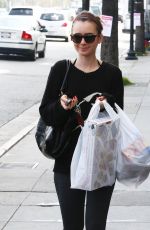 LILY COLLINS Out Shopping in West Hollywood 2002