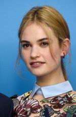 LILY JAMES at Cinderella Photocall in Berlin