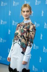 LILY JAMES at Cinderella Photocall in Berlin