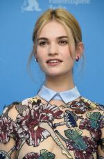 LILY JAMES at Cinderella Photocall in Berlin