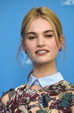 LILY JAMES at Cinderella Photocall in Berlin
