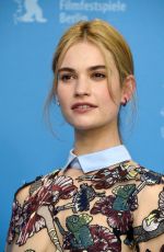 LILY JAMES at Cinderella Photocall in Berlin