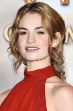 LILY JAMES at Cinderella Photocall in Milan