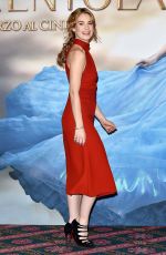 LILY JAMES at Cinderella Photocall in Milan