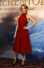 LILY JAMES at Cinderella Photocall in Milan
