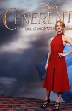 LILY JAMES at Cinderella Photocall in Milan