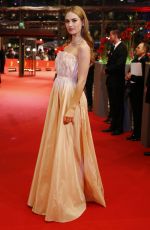 LILY JAMES at Cinderella Premiere in Berlin