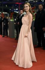 LILY JAMES at Cinderella Premiere in Berlin