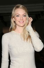 LINDSAY ELLINGSON at Wes Gordon Fall 205 Fashion Show in New York