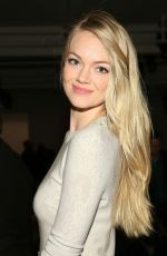 LINDSAY ELLINGSON at Wes Gordon Fall 205 Fashion Show in New York