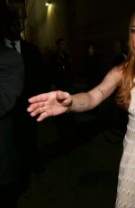 LINDSAY LOHAN Arrives at Jimmy Kimmel Live! in Hollywood