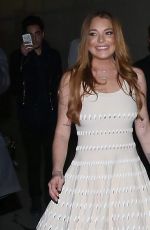 LINDSAY LOHAN Arrives at Jimmy Kimmel Live! in Hollywood