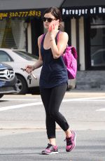 LUCY HALE in Tights leaves a Gym in West Hollywood 1102