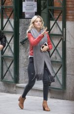 LUISANA LOPILATO Out and About in Madrid