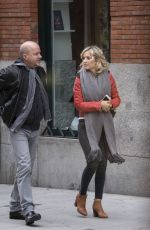 LUISANA LOPILATO Out and About in Madrid