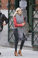 LUISANA LOPILATO Out and About in Madrid