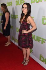 MAE WHITMAN at The Duff Screening in Hollywood