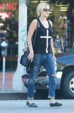 MALIN AKERMAN in Ripped Jeans Out and About in Los Angeles