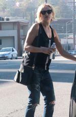 MALIN AKERMAN in Ripped Jeans Out and About in Los Angeles