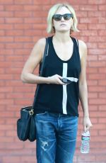 MALIN AKERMAN in Ripped Jeans Out and About in Los Angeles
