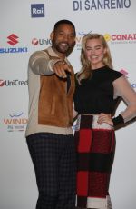 MARGOT ROBBIE at 65th Sanremo Music Festival in Italy Press Conference