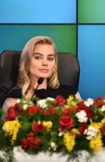 MARGOT ROBBIE at 65th Sanremo Music Festival in Italy Press Conference