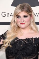 MEGHAN TRAINOR at 2015 Grammy Awards in Los Angeles