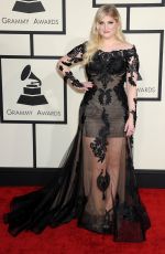 MEGHAN TRAINOR at 2015 Grammy Awards in Los Angeles