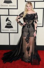 MEGHAN TRAINOR at 2015 Grammy Awards in Los Angeles