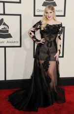 MEGHAN TRAINOR at 2015 Grammy Awards in Los Angeles