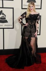 MEGHAN TRAINOR at 2015 Grammy Awards in Los Angeles