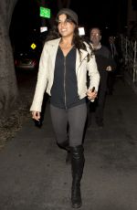 MICHELLE RODRIGUEZ Dines at Madeo Restaurant in Los Angeles